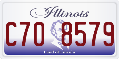 IL license plate C708579