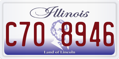 IL license plate C708946