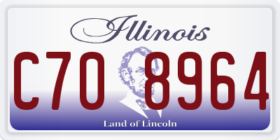 IL license plate C708964