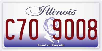 IL license plate C709008