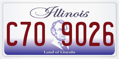 IL license plate C709026
