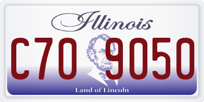 IL license plate C709050