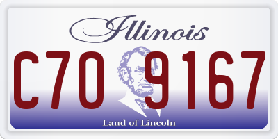 IL license plate C709167