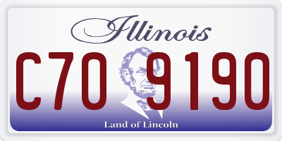 IL license plate C709190