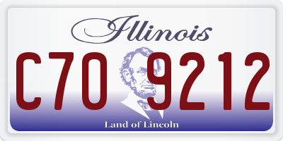 IL license plate C709212