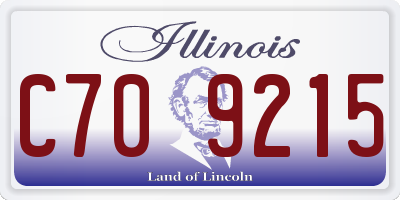 IL license plate C709215