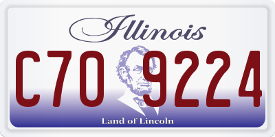 IL license plate C709224