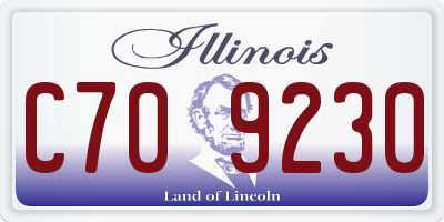 IL license plate C709230