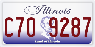 IL license plate C709287
