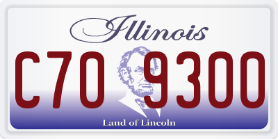 IL license plate C709300