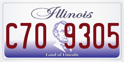 IL license plate C709305