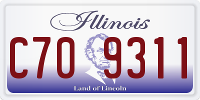 IL license plate C709311