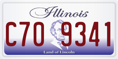 IL license plate C709341
