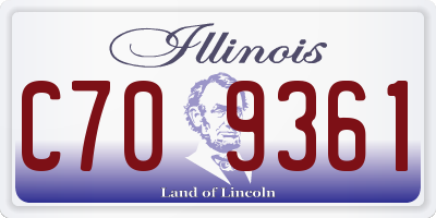 IL license plate C709361