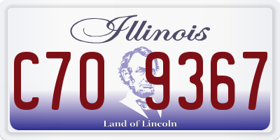 IL license plate C709367