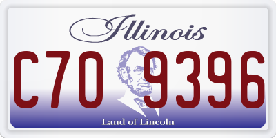 IL license plate C709396