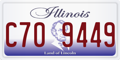 IL license plate C709449
