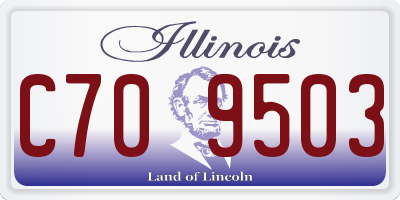 IL license plate C709503
