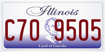 IL license plate C709505