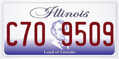 IL license plate C709509