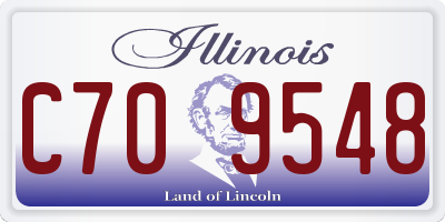 IL license plate C709548