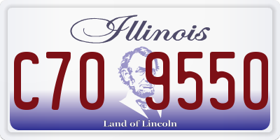 IL license plate C709550