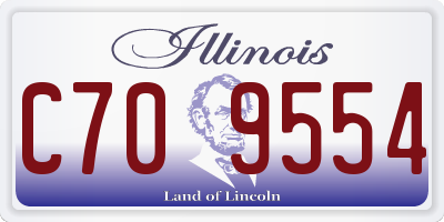 IL license plate C709554