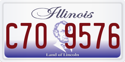 IL license plate C709576