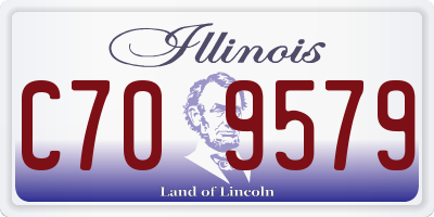 IL license plate C709579