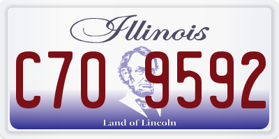 IL license plate C709592
