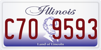 IL license plate C709593