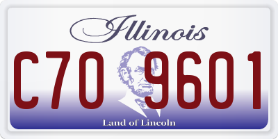 IL license plate C709601