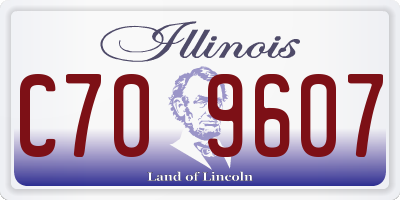 IL license plate C709607
