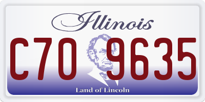 IL license plate C709635