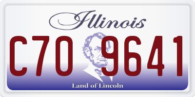 IL license plate C709641