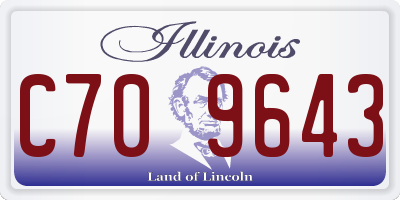IL license plate C709643