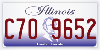 IL license plate C709652