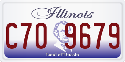 IL license plate C709679
