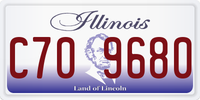 IL license plate C709680