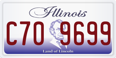 IL license plate C709699