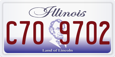IL license plate C709702