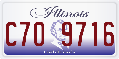 IL license plate C709716