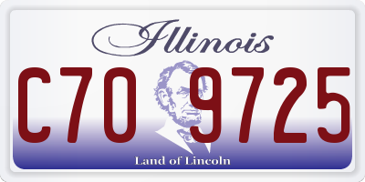 IL license plate C709725