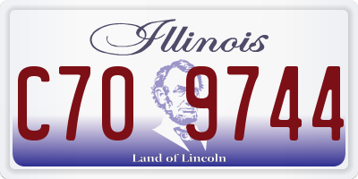 IL license plate C709744