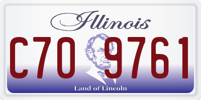 IL license plate C709761