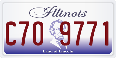 IL license plate C709771