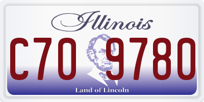 IL license plate C709780