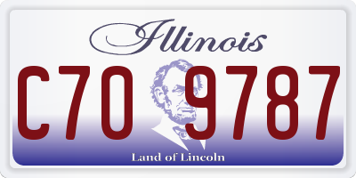 IL license plate C709787