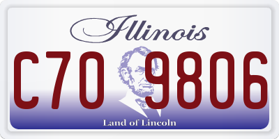 IL license plate C709806