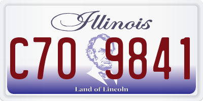 IL license plate C709841